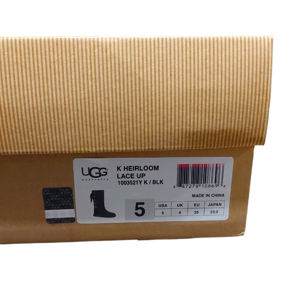 UGG Women's Heirloom Lace-up Boots Size 5 "Like New" - Picture 10 of 10